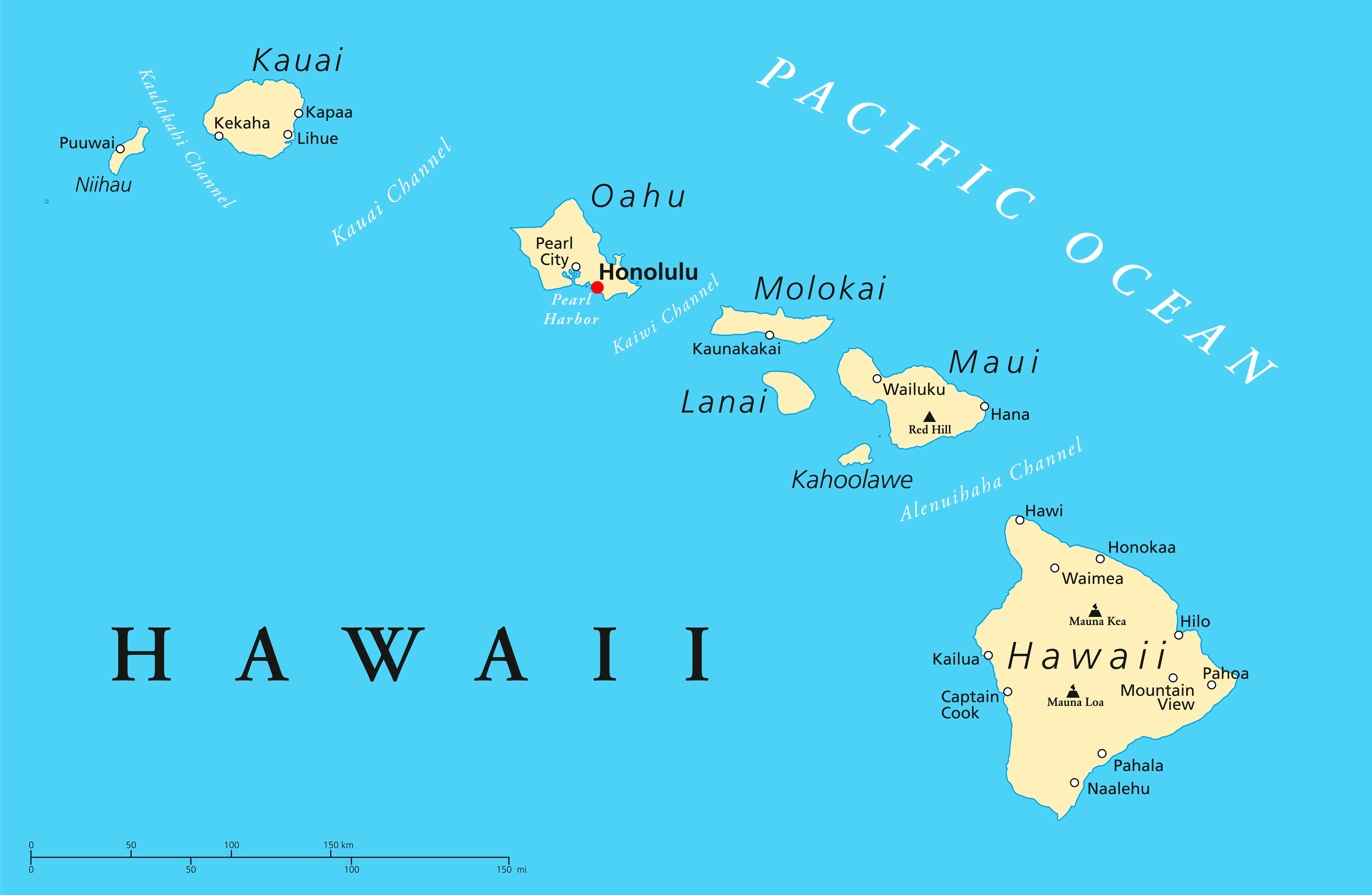 ハワイの都市一覧
